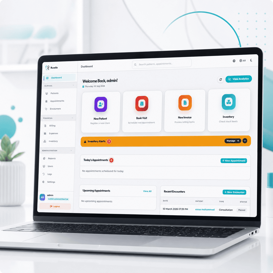 RuxMed dashboard preview